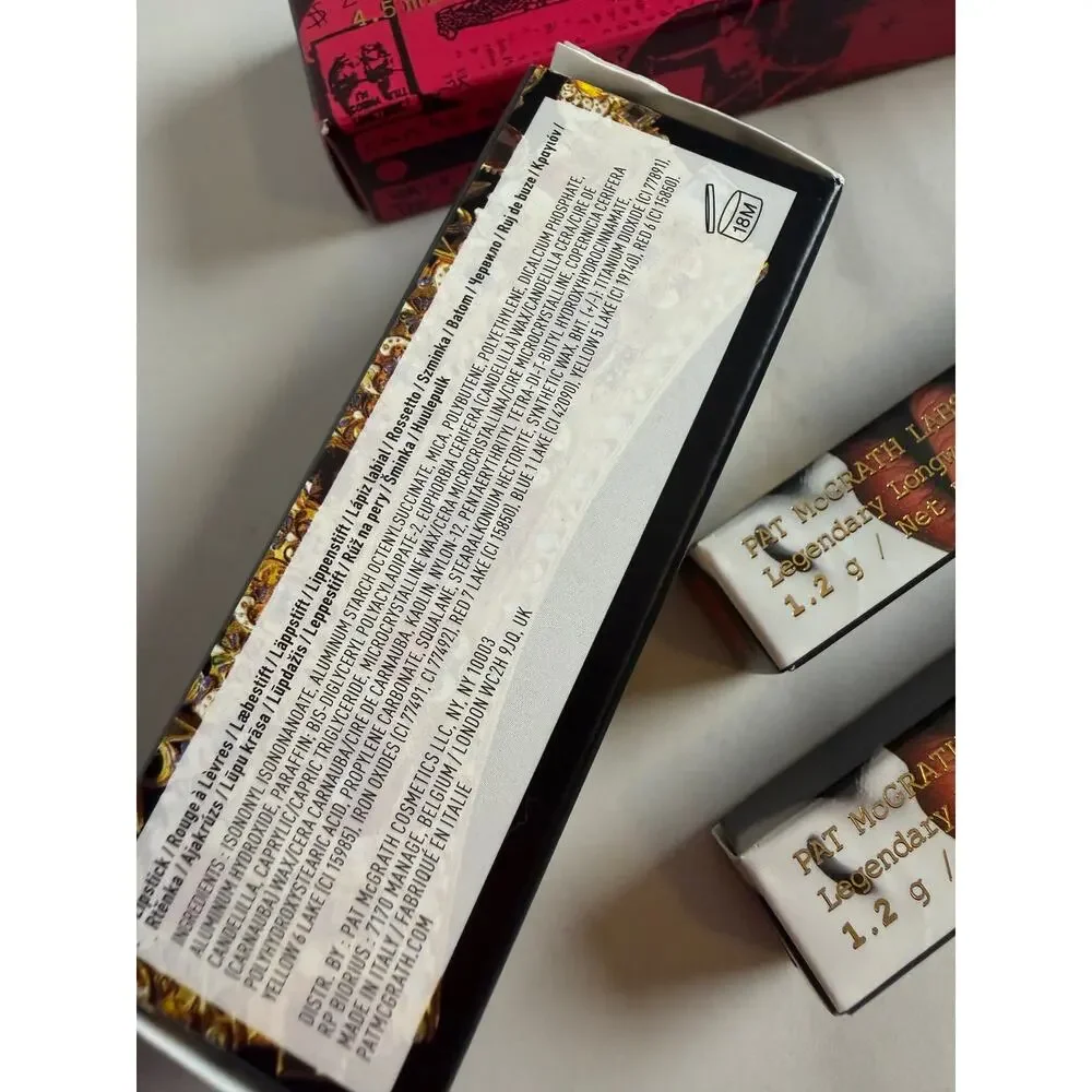New Pat McGrath Labs Lip Makeup Bundle Gloss 2 Liners & Lipstick Lot